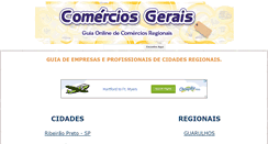 Desktop Screenshot of comerciosgerais.com.br