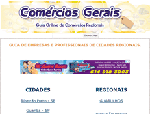 Tablet Screenshot of comerciosgerais.com.br
